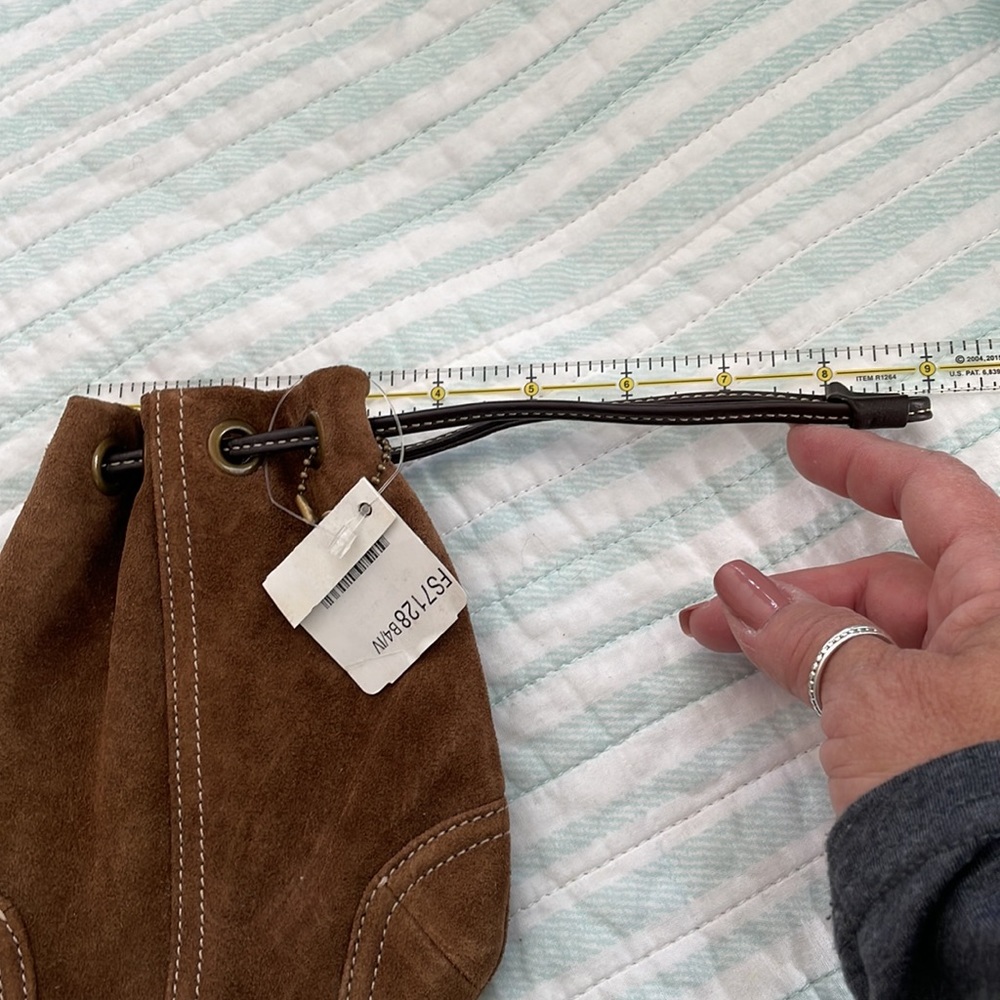 Coach drawstring suede wristley - Picture 10 of 11